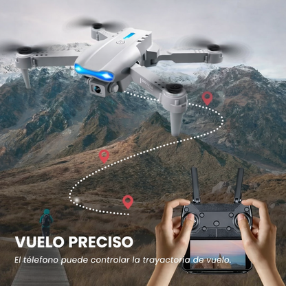 Drone DR Dual Cámara HD Plegable con Control y App